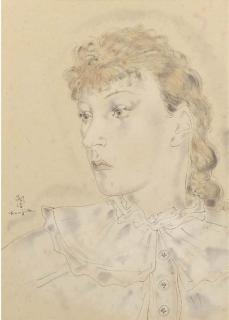 Tsuguji Foujita - Portrait de Femme