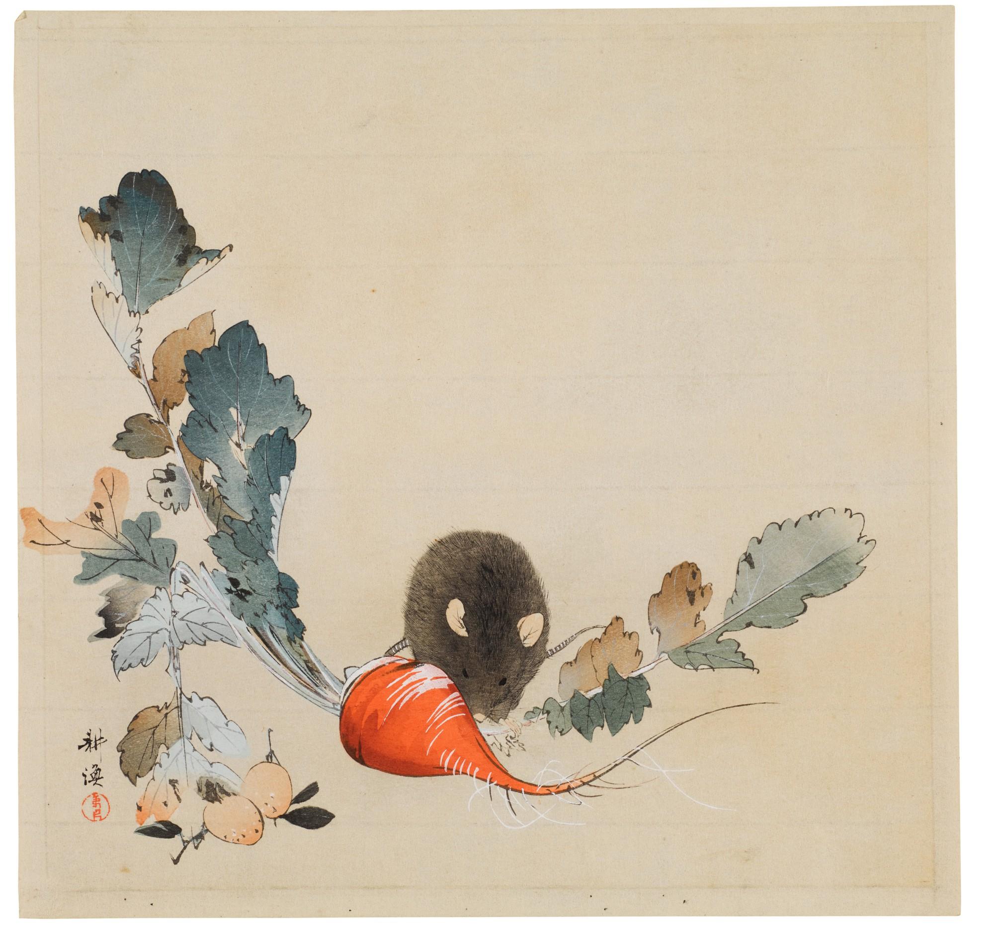 Tsukioka Kogyo - Three kacho-ga woodblock prints