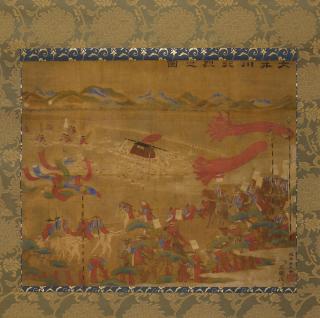 Tsukioka Yoshitoshi - Oigawa gyoretsu no zu (Procession Across the Oi River)