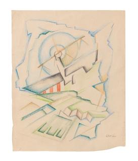 Tullio Crali - Caproncino In Decollo