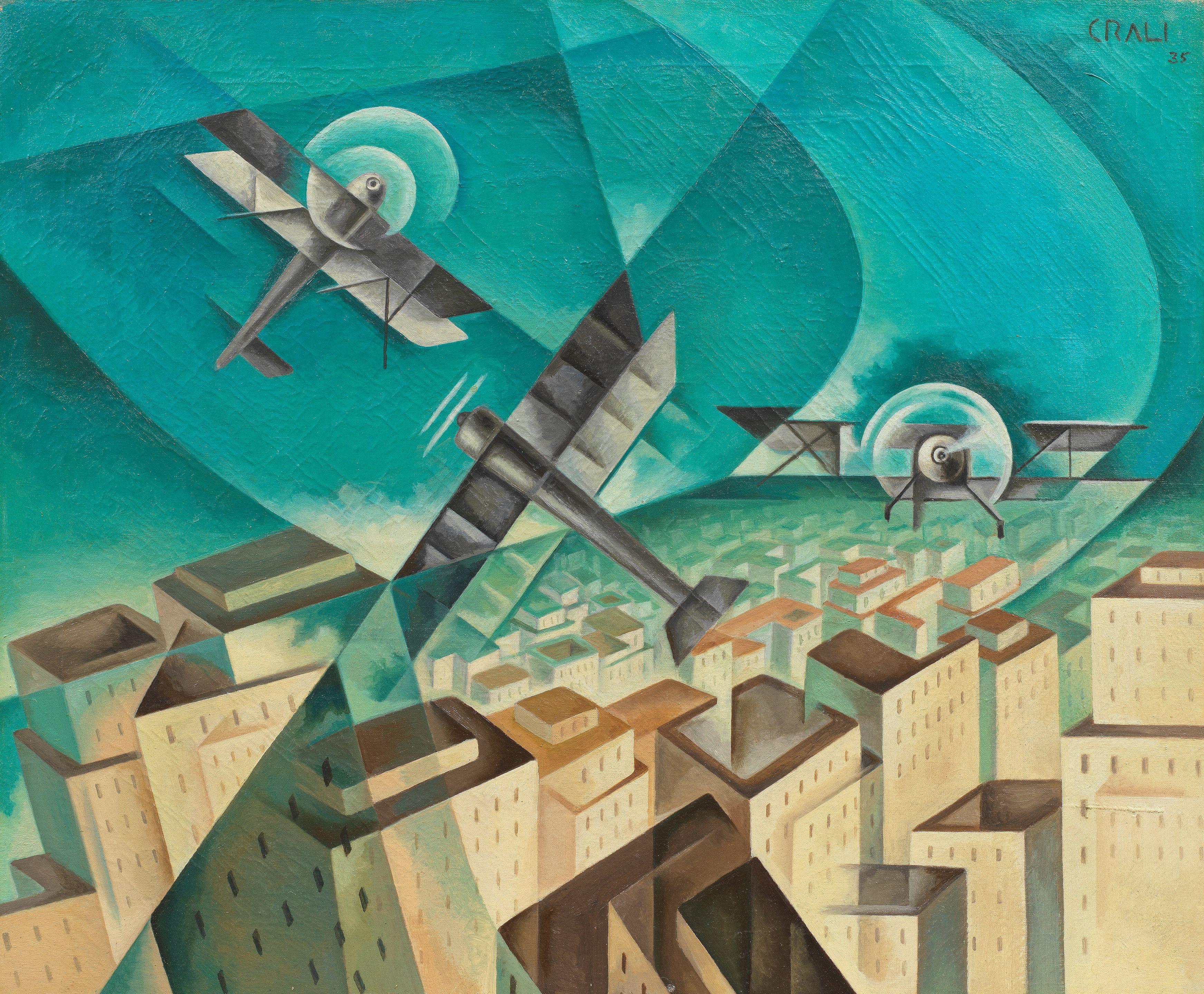 Tullio Crali - Trio in volo