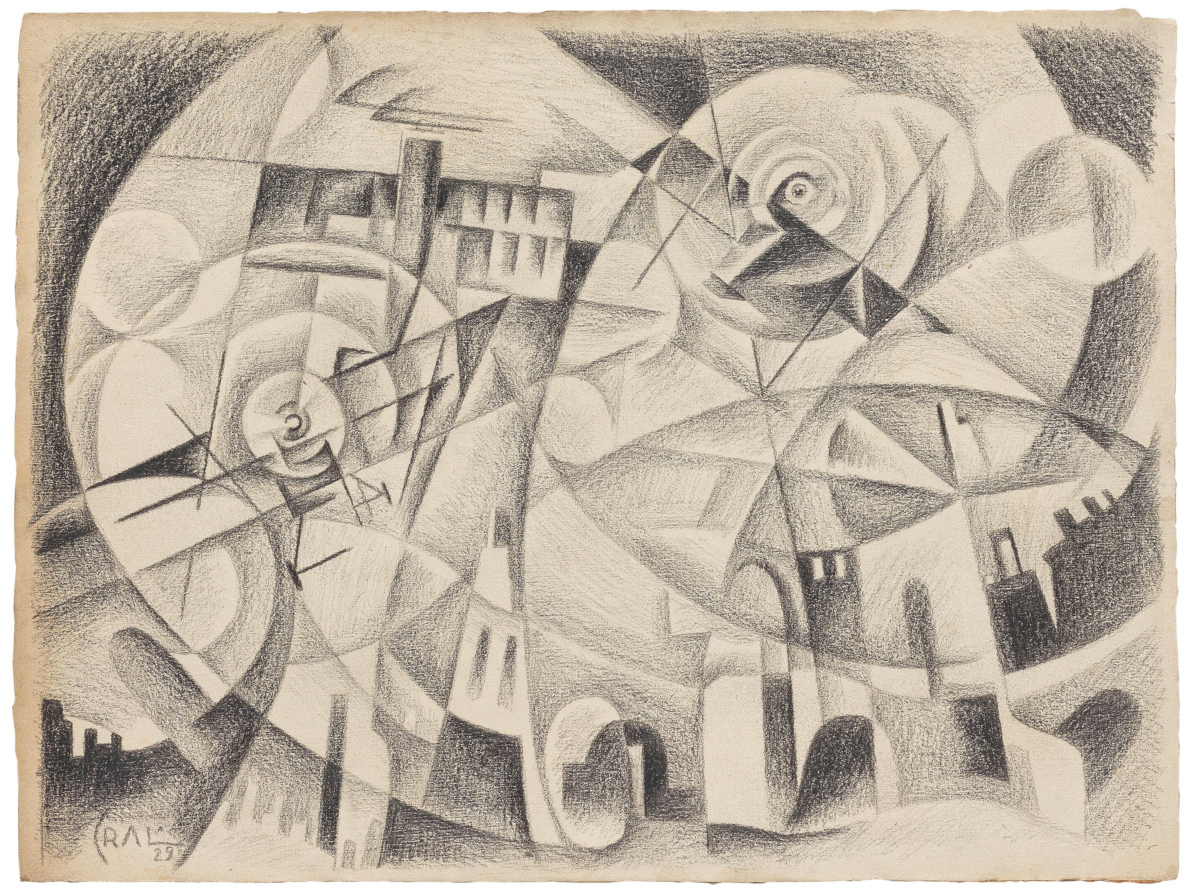 Tullio Crali - Volo Al Tramonto