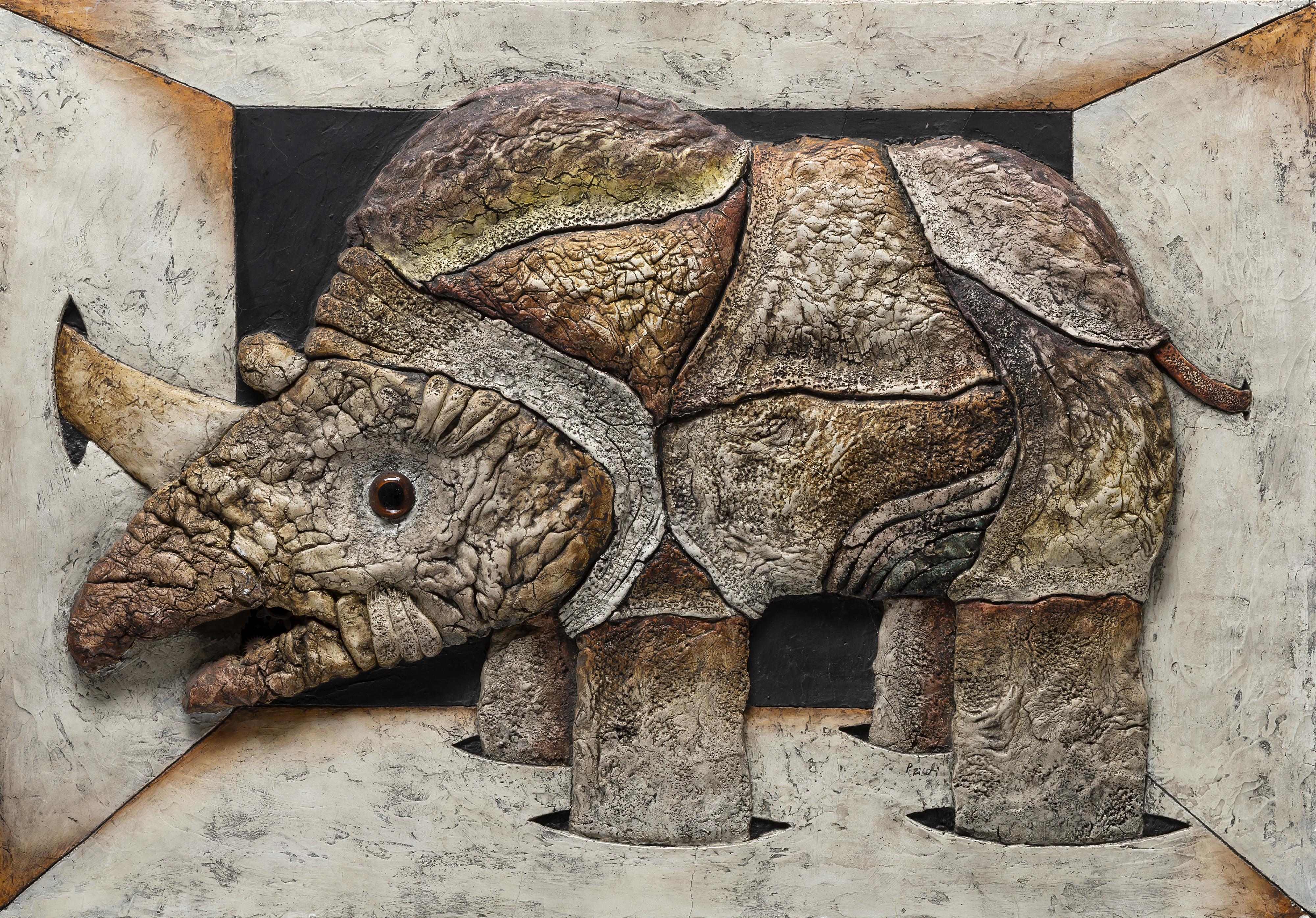 Tullio Pericoli - Rinoceronte imprigionato