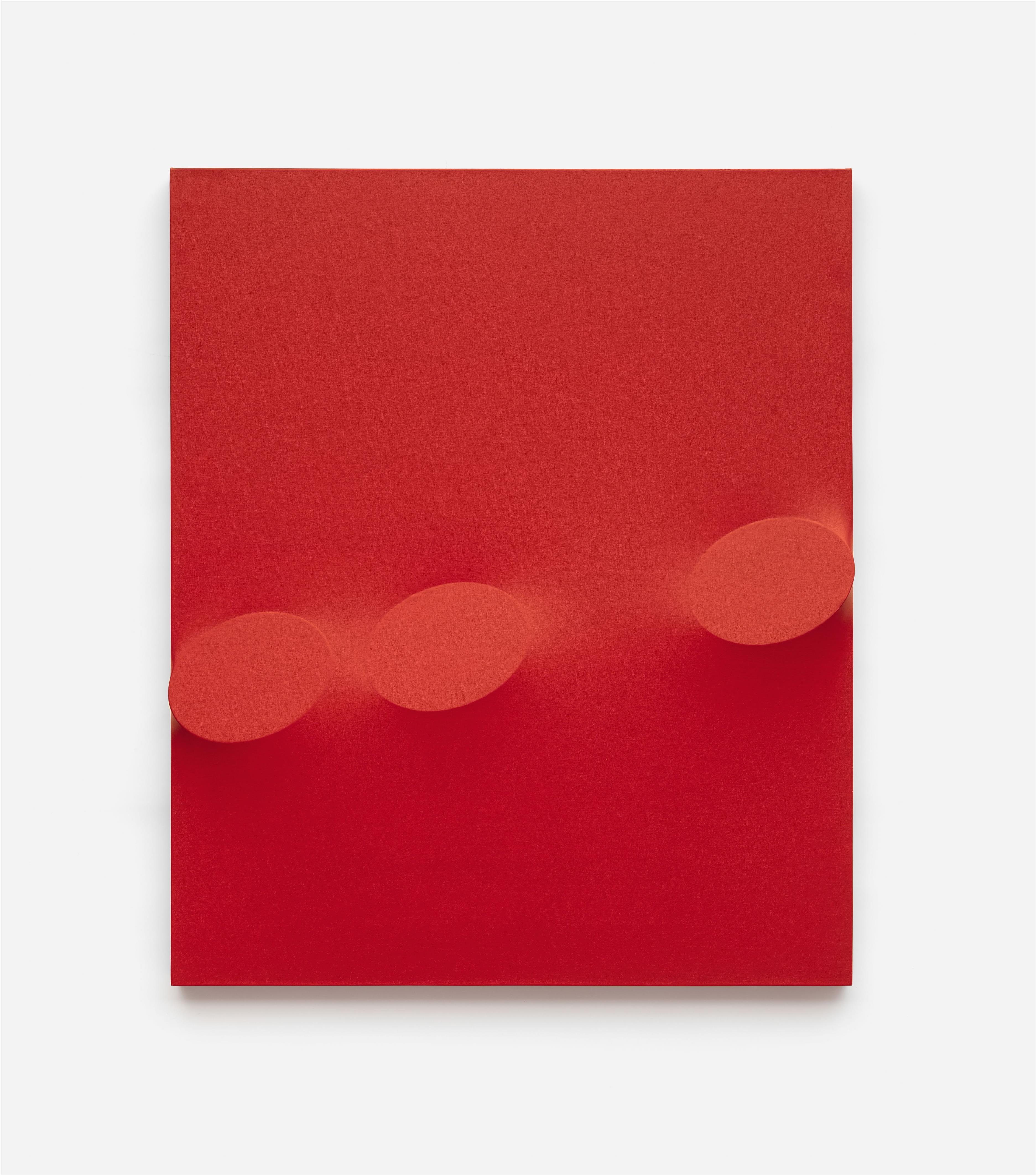 Turi Simeti - 3 ovali rossi