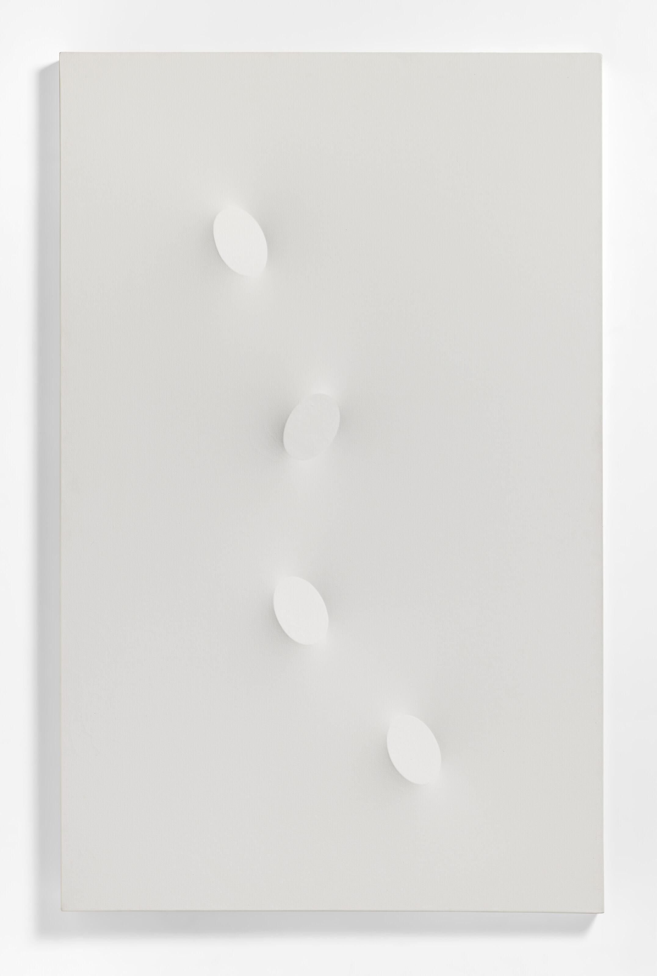 Turi Simeti - 4 ovali bianchi