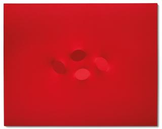 Turi Simeti - 4 ovali rossi