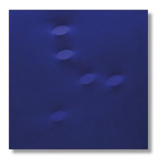 Turi Simeti - 5 ovali blu