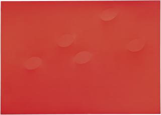 Turi Simeti - Cinque Ovali Rossi