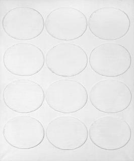 Turi Simeti - Dodici Ovali Bianchi