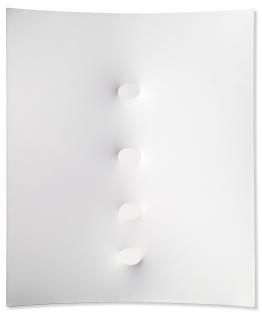 Turi Simeti - Quattro ovali bianchi