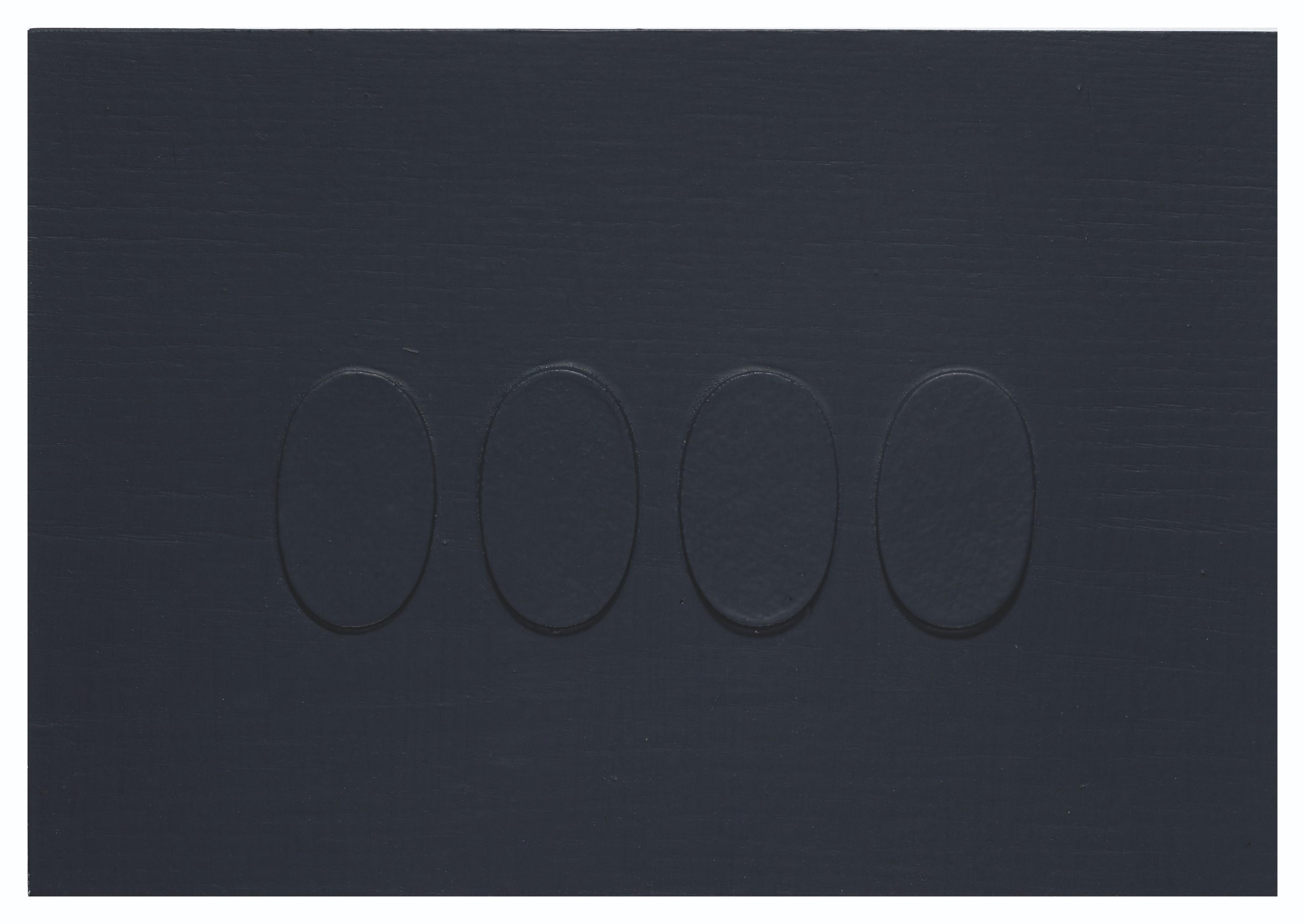 Turi Simeti - Quattro Ovali Nero