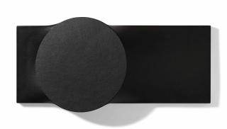 Turi Simeti - Tondo Nero Su Rettangolo (Black Tondo On Rectangle)