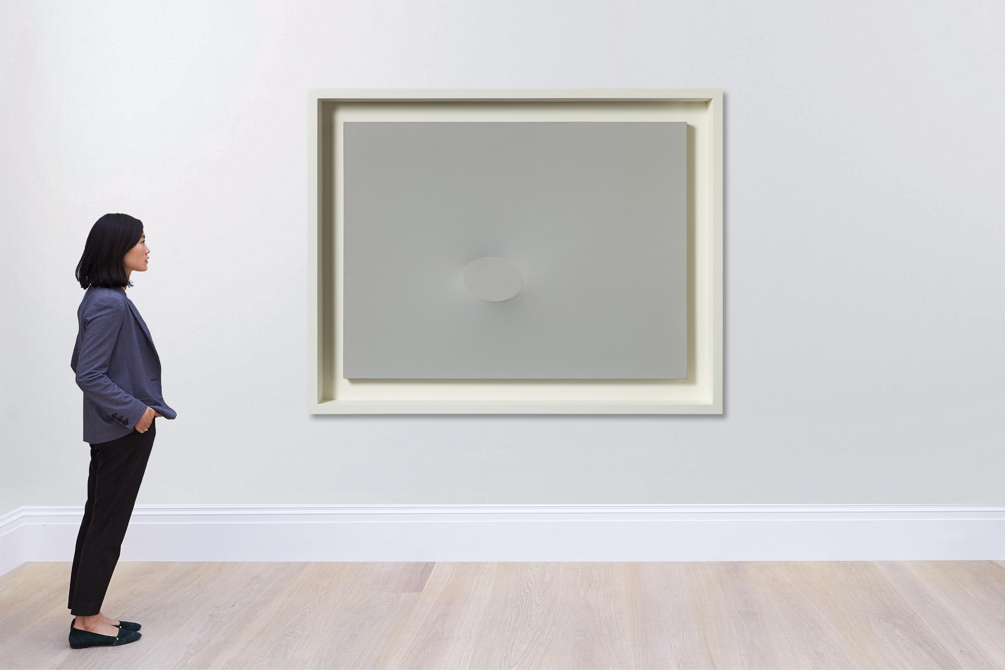 Turi Simeti - Un ovale grigio