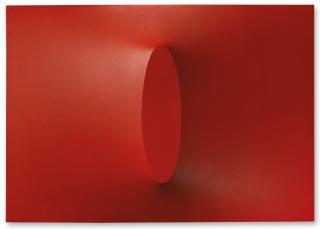 Turi Simeti - Un Ovale Rosso