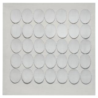 Turi Simeti - Weisses Strukturbild