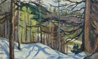 Turo Pedretti - Herbstschnee In Cristolais (Samedan), 1919 Autumn Snow In Cristolais (Samedan), 1919