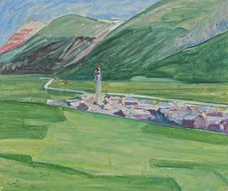 Turo Pedretti - Samedan, Mittag, 1945