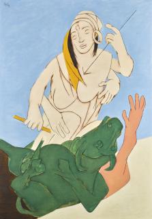 Tyeb Mehta - Durga Mahisasura Mardini