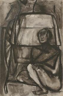 Tyeb Mehta - Rickshaw Puller