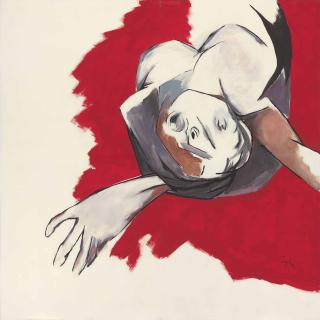Tyeb Mehta - Untitled (Falling Figure)