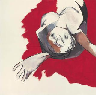 Tyeb Mehta - Untitled (Falling Figure)