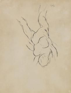 Tyeb Mehta - Untitled (Falling Woman)