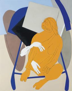 Tyeb Mehta - Untitled (Figure On Rickshaw)