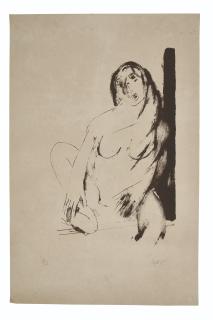 Tyeb Mehta - Untitled (Seated Lady)