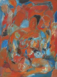 Tyeb Mehta - Untitled (Seated Woman)