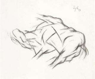 Tyeb Mehta - Untitled (Study for a Trussed Bull)