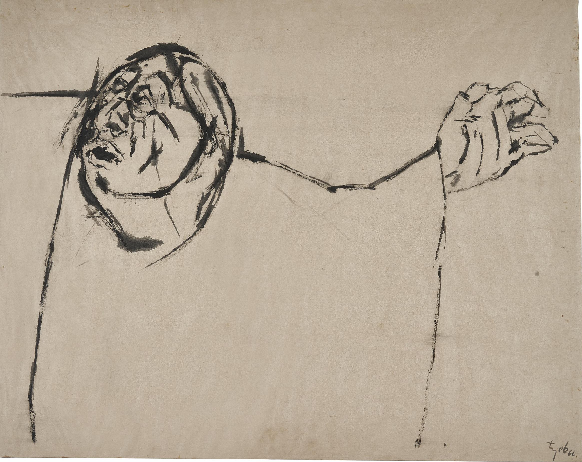 Tyeb Mehta - Untitled (Trojan Woman)