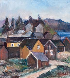 Tyko Sallinen - Village Landscape.