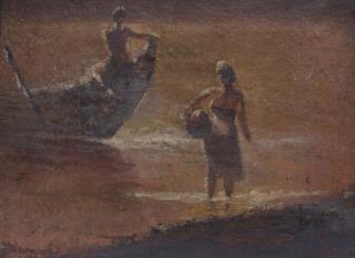 U Ba Thet - Sunset At The River