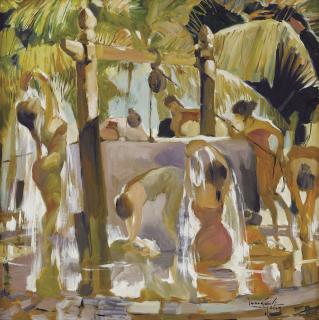 U Lun Gywe - BATHING BY THE WELL I