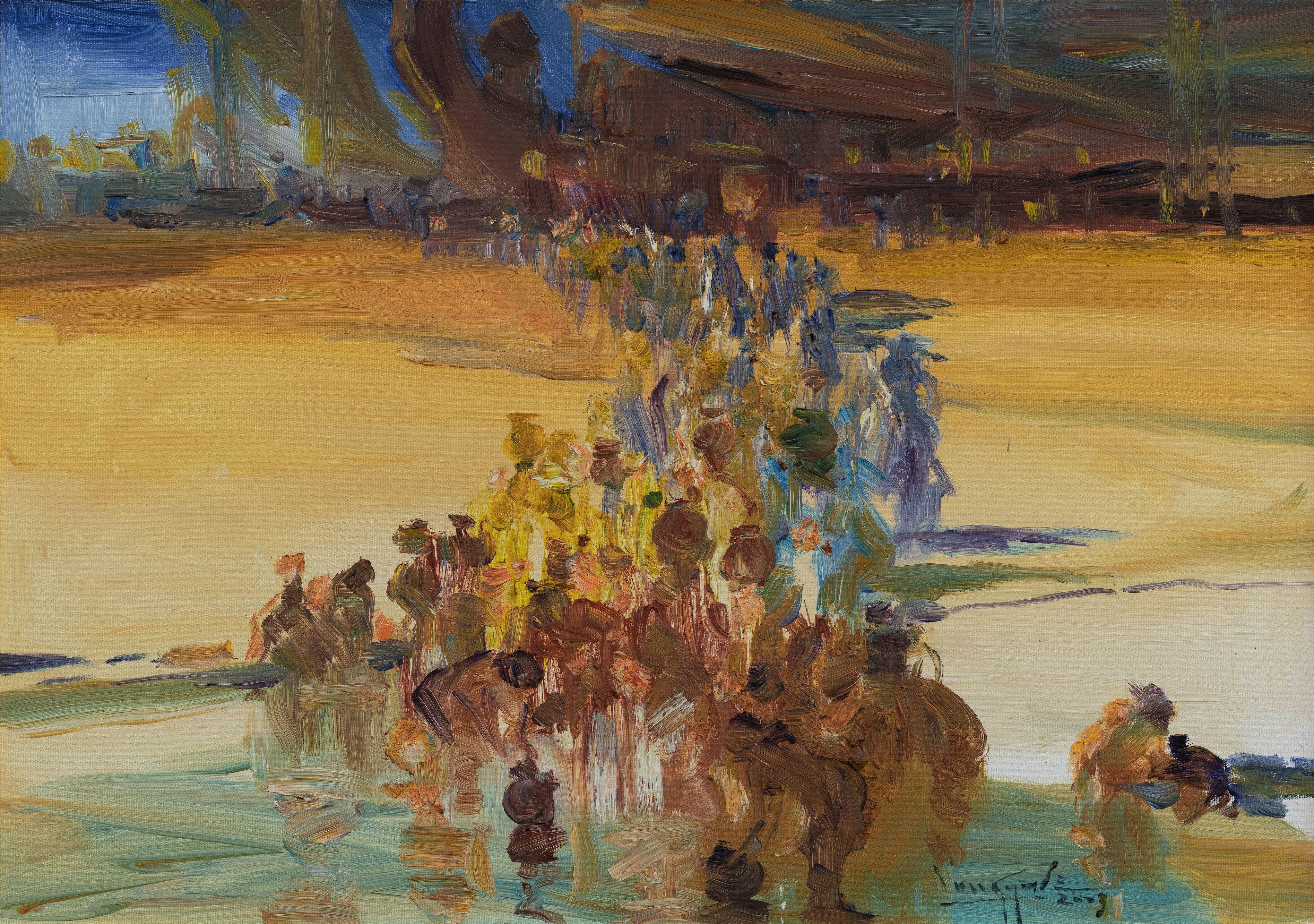 U Lun Gywe - Morning at the Riverside