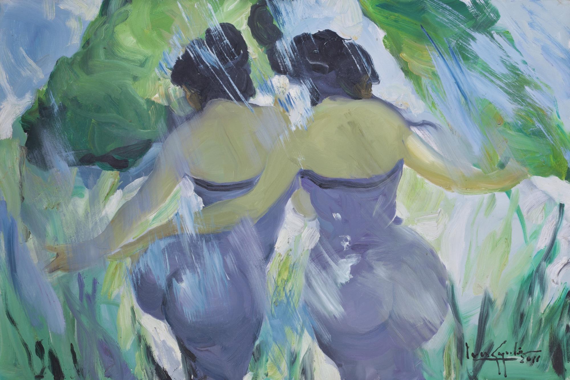 U Lun Gywe - Two Ladies In The Rain