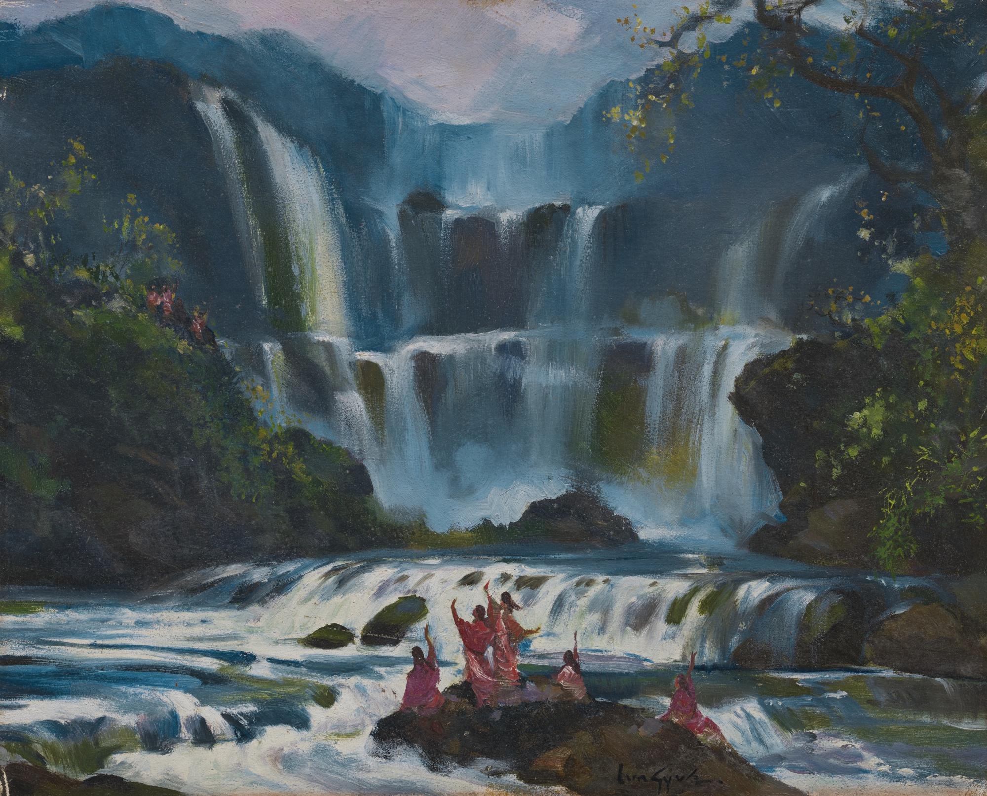 U Lun Gywe - Waterfall And Ladies