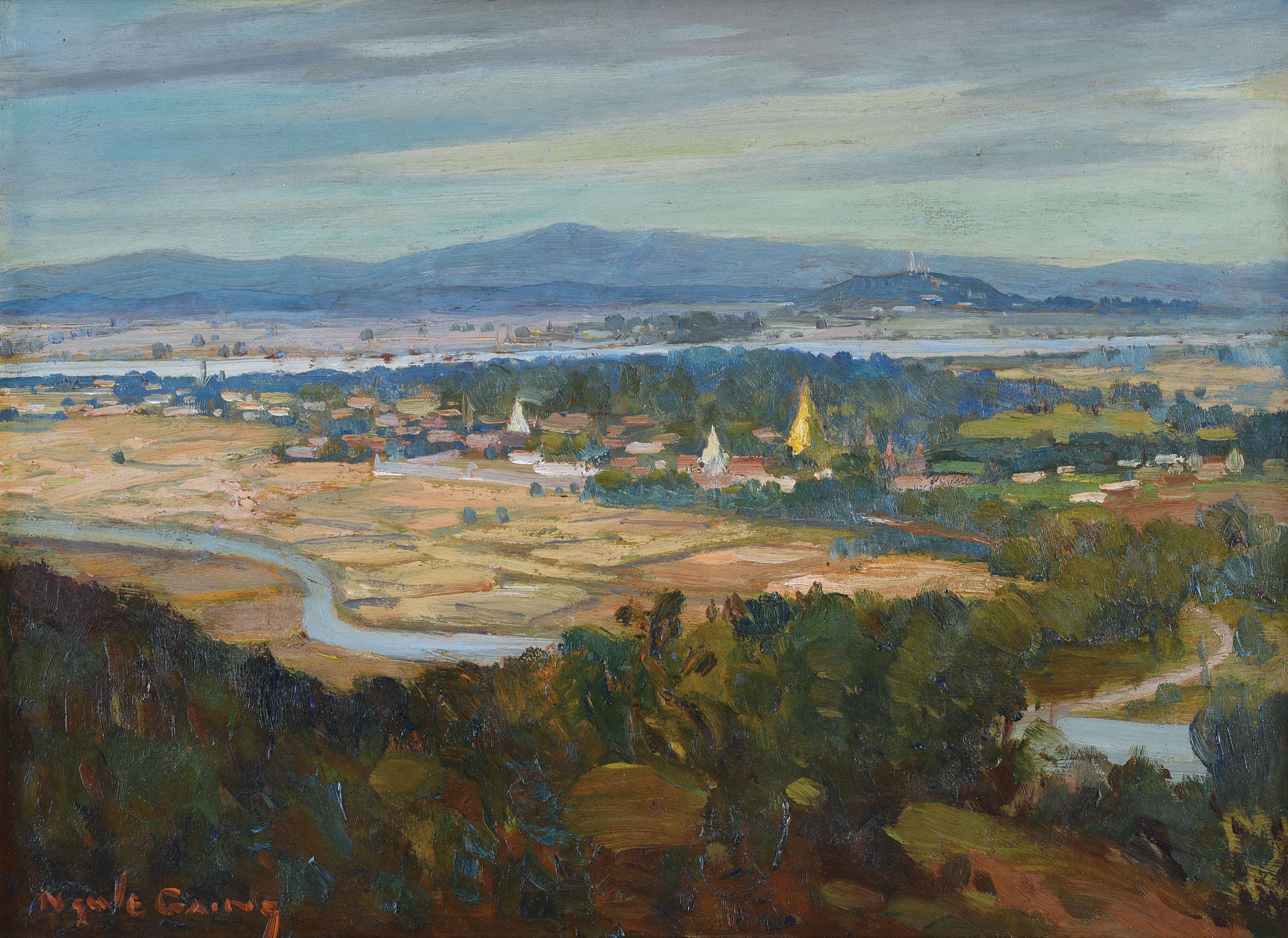 U Ngwe Gaing - Scene from the Town