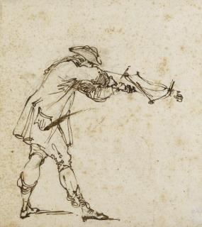 Ubaldo Gandolfi - An Archer Firing A Crossbow