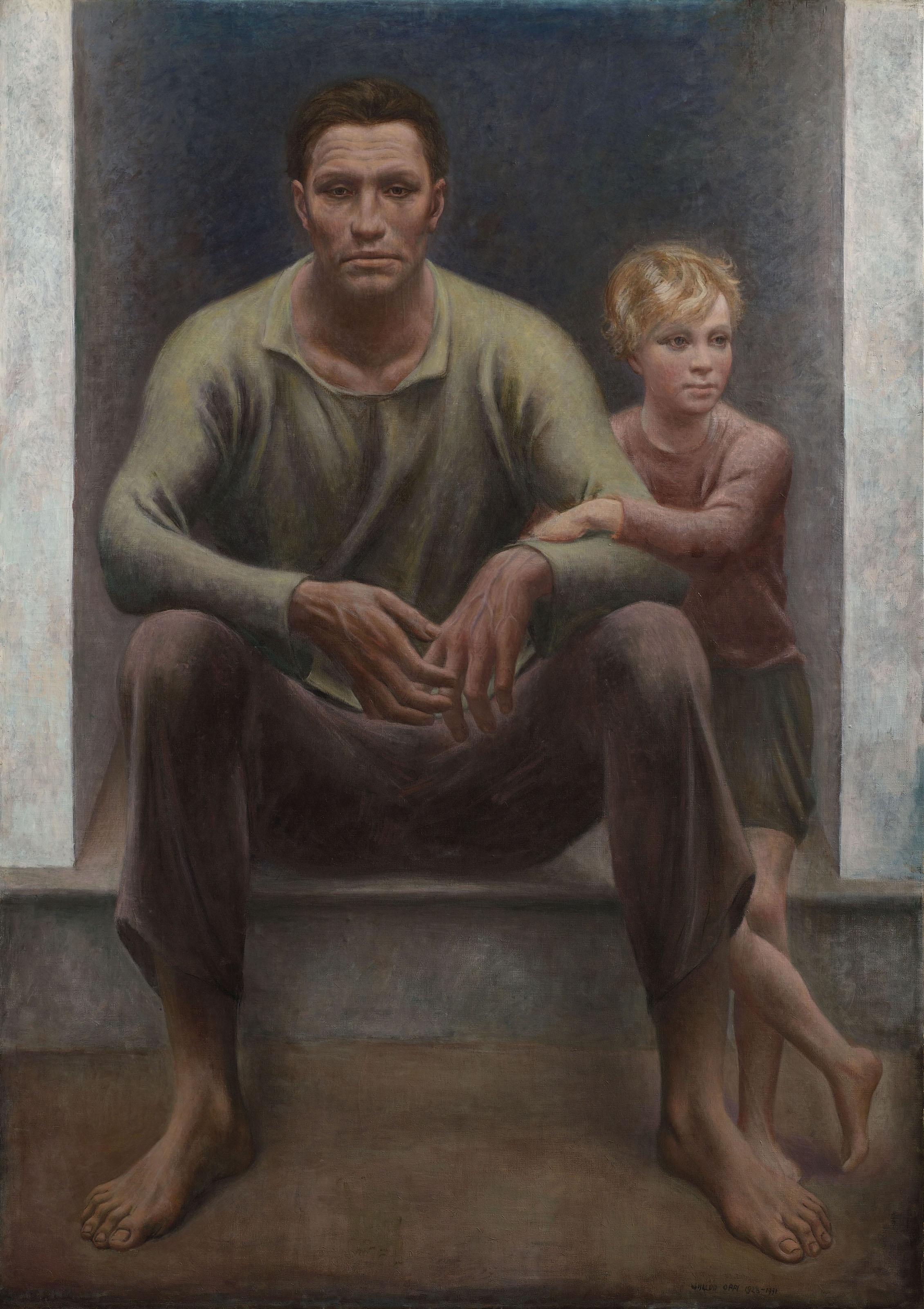 Ubaldo Oppi - Contadino a sera