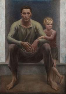 Ubaldo Oppi - Contadino a sera