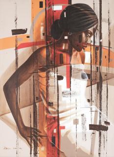 Uche Edochie - Portrait of a woman in profile