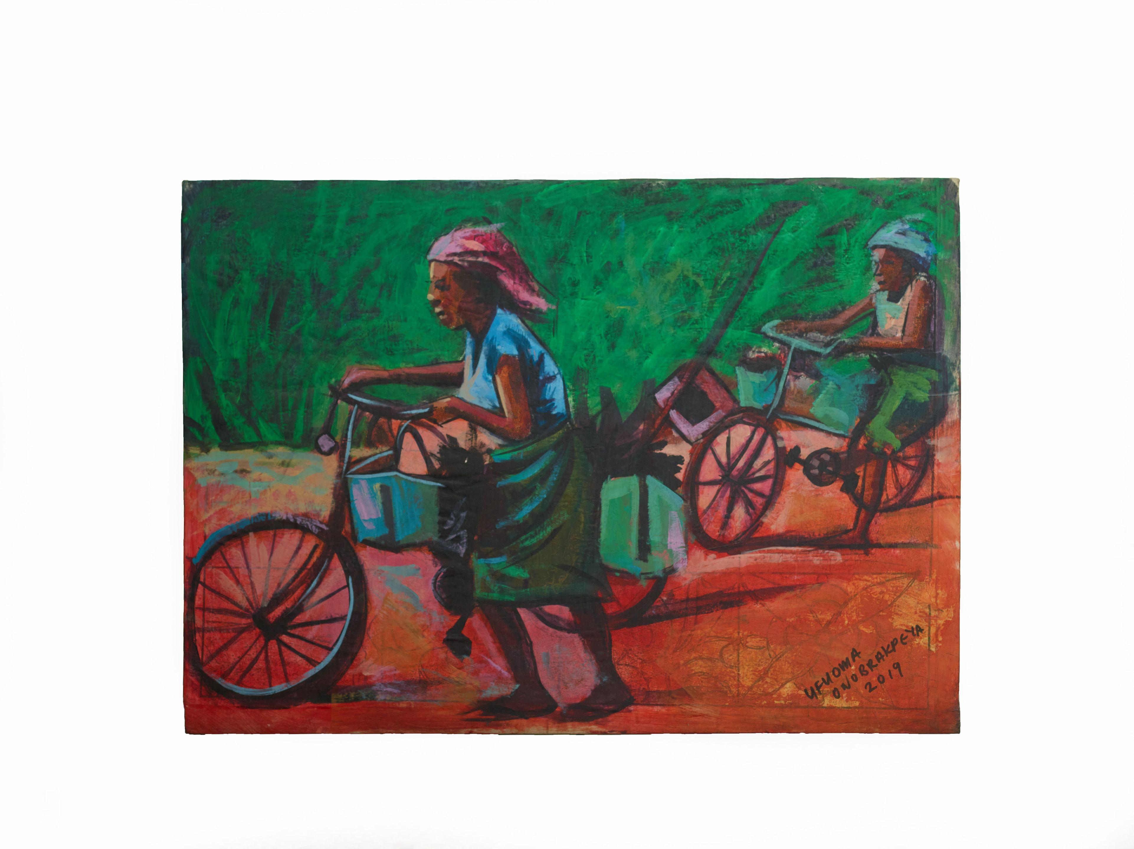 Ufuoma Onobrakpeya - Women returning from the Farm