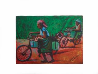 Ufuoma Onobrakpeya - Women returning from the Farm