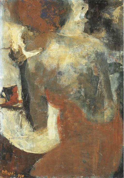 Ugo Attardi - Nudo di schiena