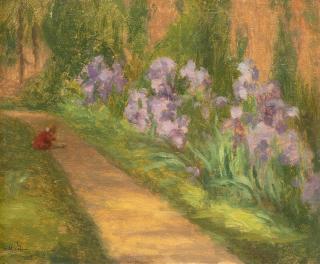 Ugo Bernasconi - Bimba in giardino