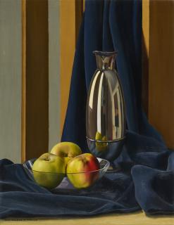 Ugo Celada da Virgilio - Composizione con argento e mele