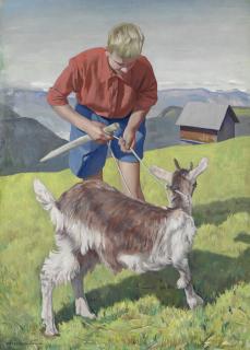 Ugo Celada Da Virgilio - Ragazzo Con Capra