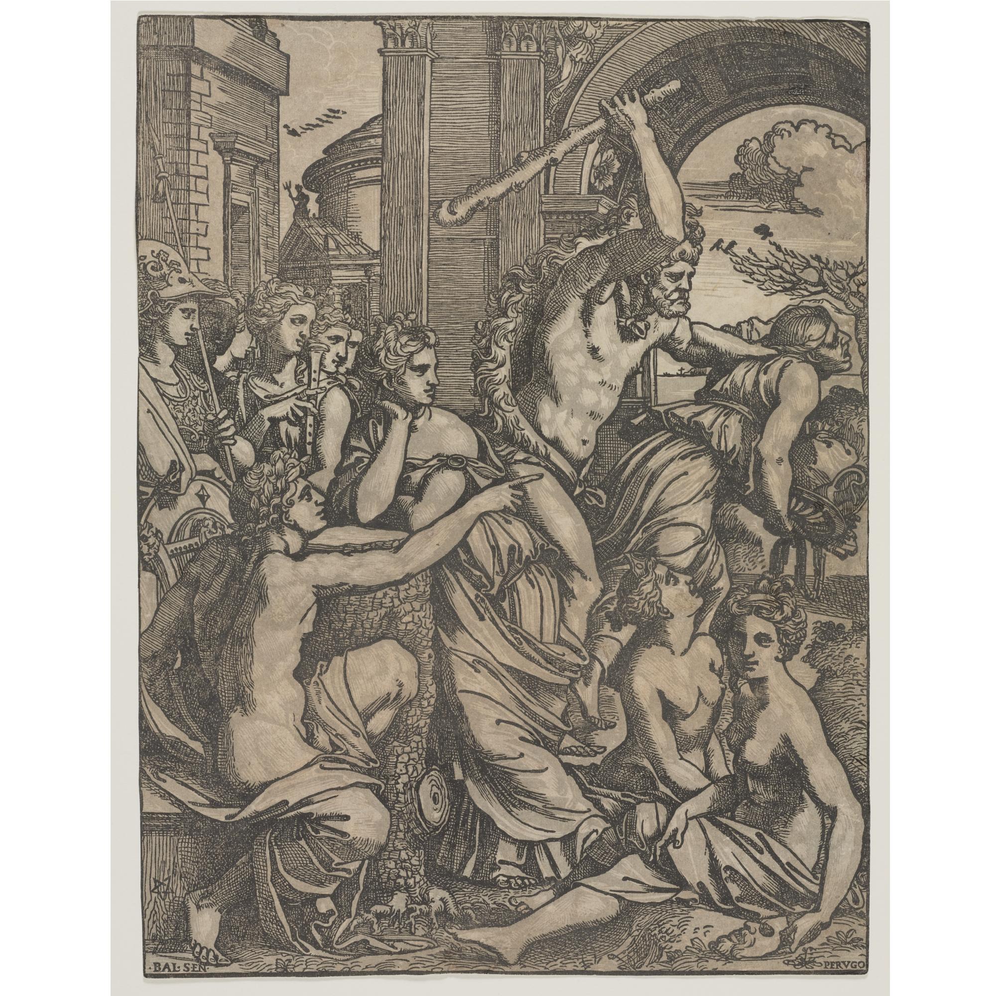 Ugo da Carpi - Envy Chased From The Temple Of The Muses (Tib Vol 48, 12-Ii)