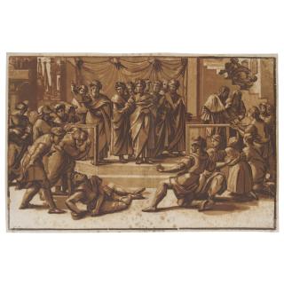 Ugo da Carpi - The Death Of Ananias (Bartsch Xii, 46.27)